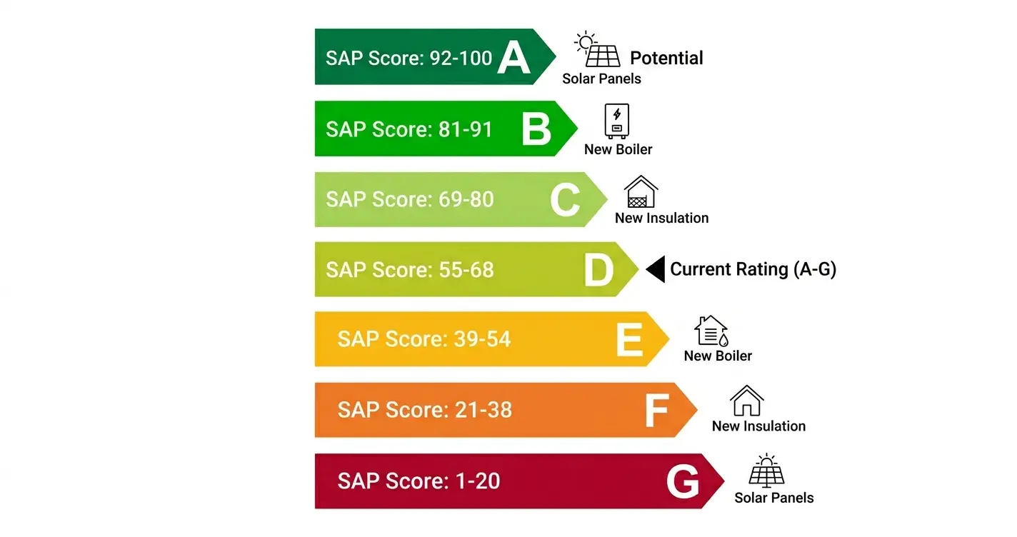 EPC rating scale A to G